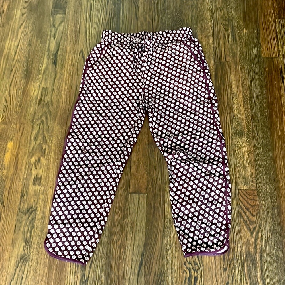 Madewell pants (maroon) ankle length size XS